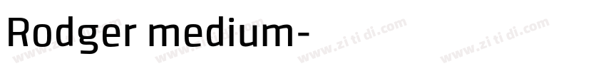 Rodger medium字体转换